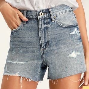 Pistola Ace high rise cutoff shorts medium wash